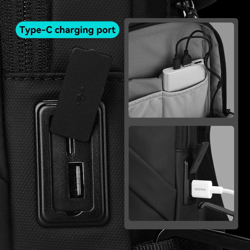 Clear: Simple Clean Waterproof Large Capacity Crossbody Bag - Image 10