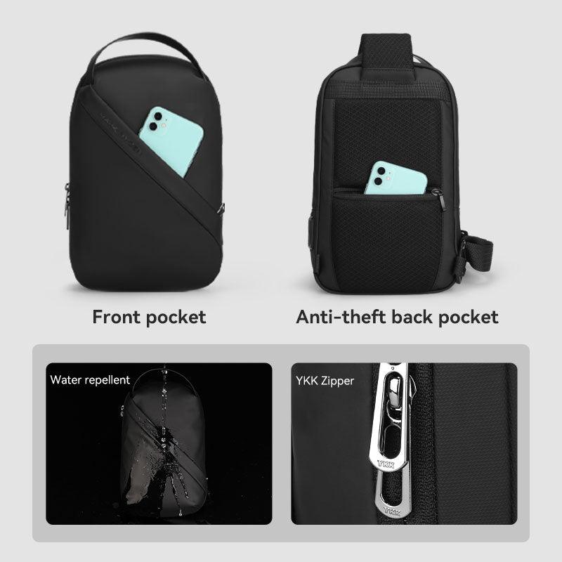 Clear: Simple Clean Waterproof Large Capacity Crossbody Bag - Image 7