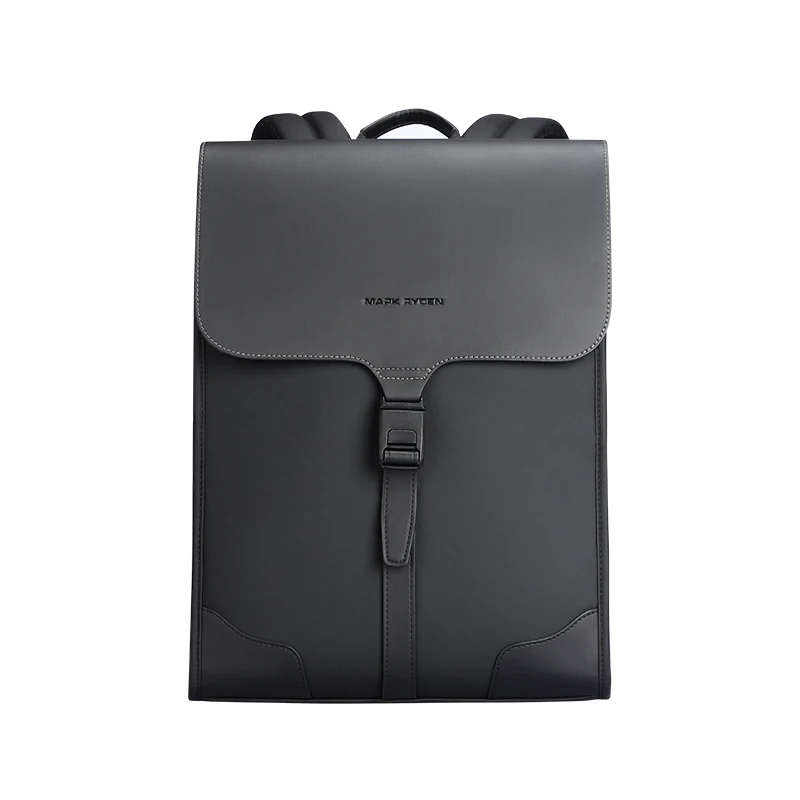 MUKE I: School Style Classic Business Work Black Oxford Backpack - Image 16