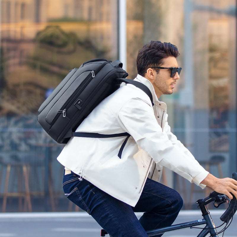 Transforma: Expandable Transformable High-Quality Oxford Waterproof Backpack with USB Charging Capability - Image 4